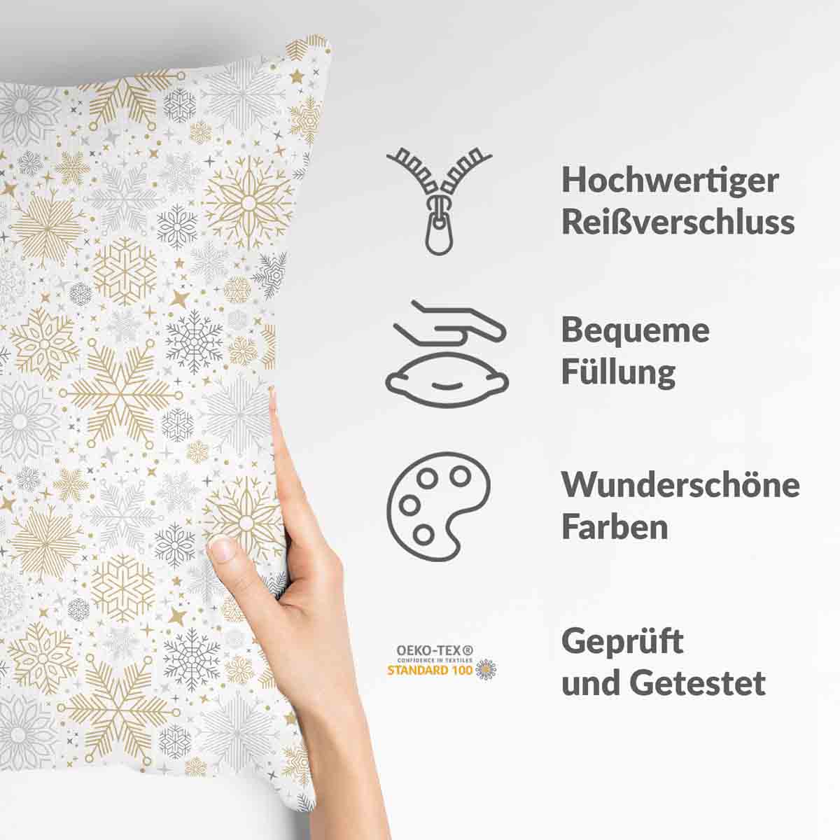 Cuscino sanitario tempesta di neve chiara