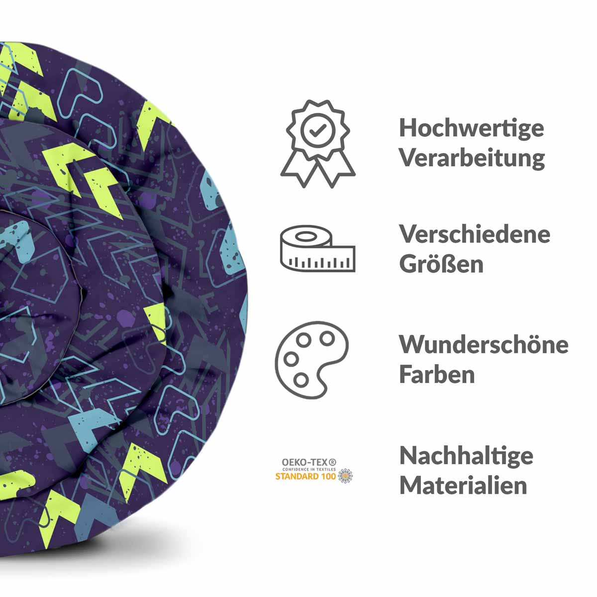 Therapy blankets bedding set dark blue with arrows