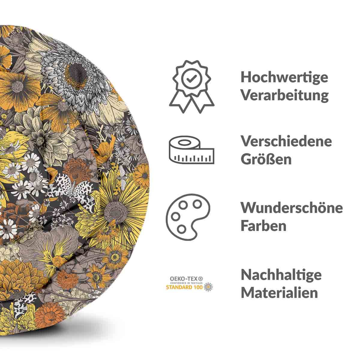 Set di biancheria da letto con coperte terapeutiche fiori gialli