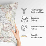 Gezondheidskussen bonte palmbladeren