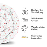 Therapiedekens beddengoed set wit met zuurstokken
