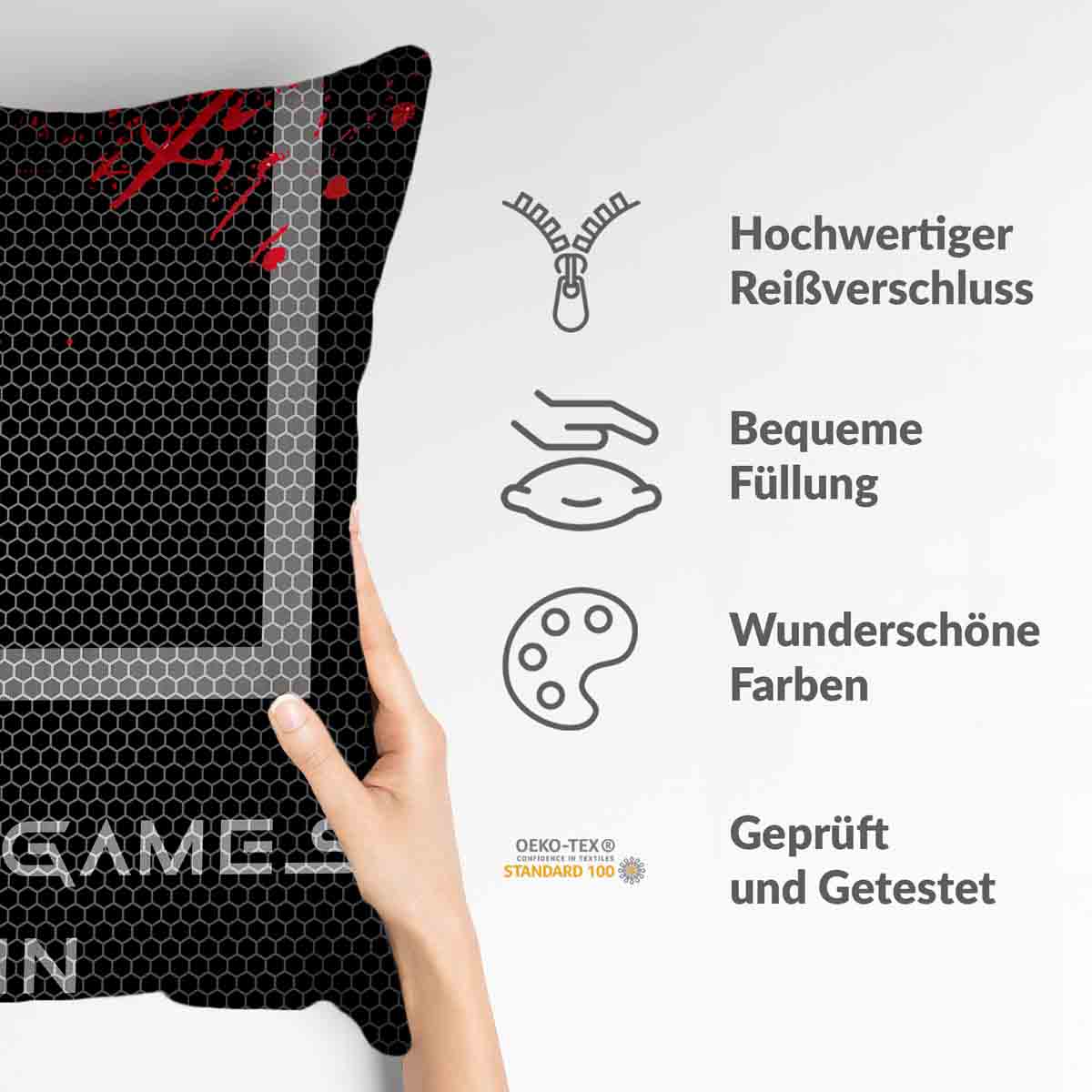 Cuscino sanitario nero Let's Play