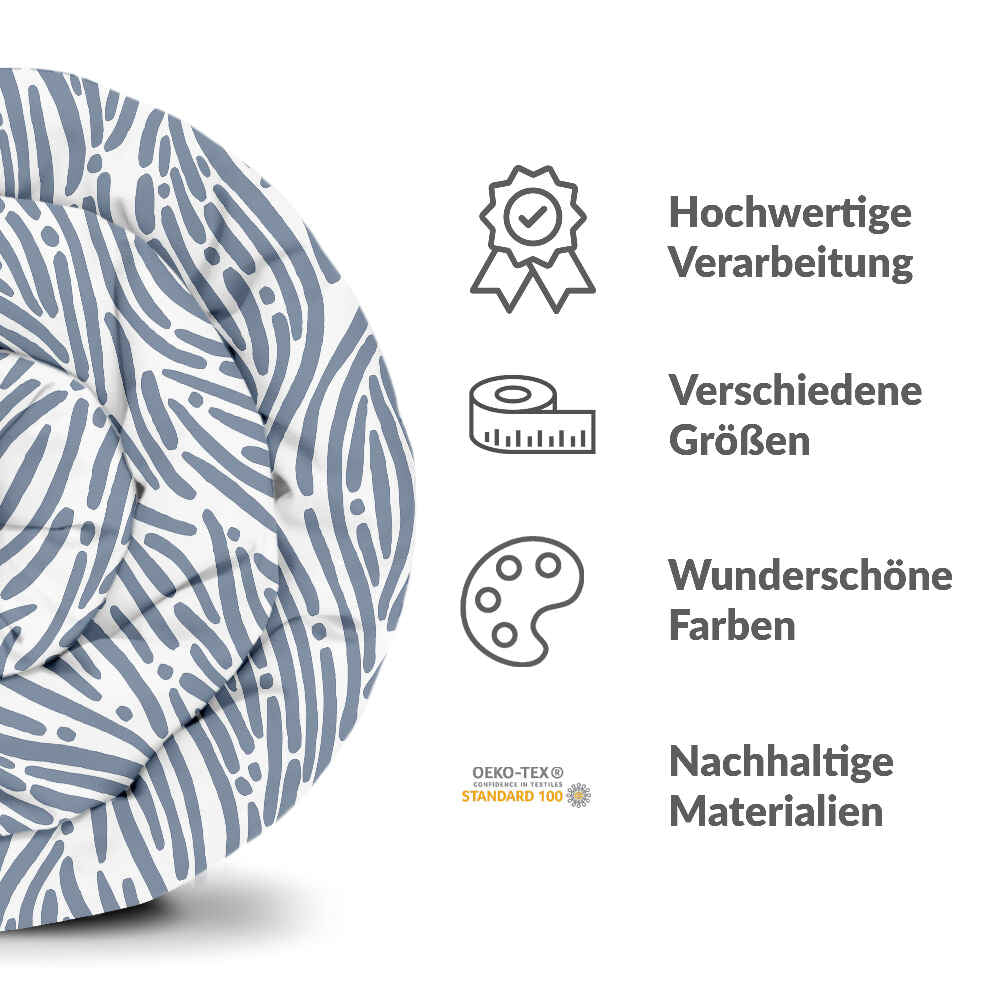 Therapy blankets bedding set wavy pattern blue