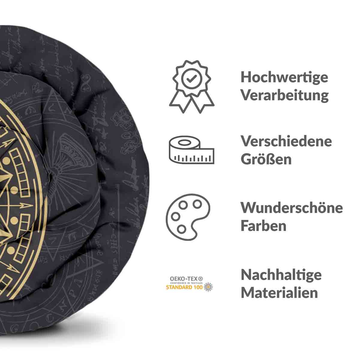 Originele therapiedeken - katoenen hoes Mystiek Mandala