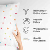 Health pillow, colorful dots