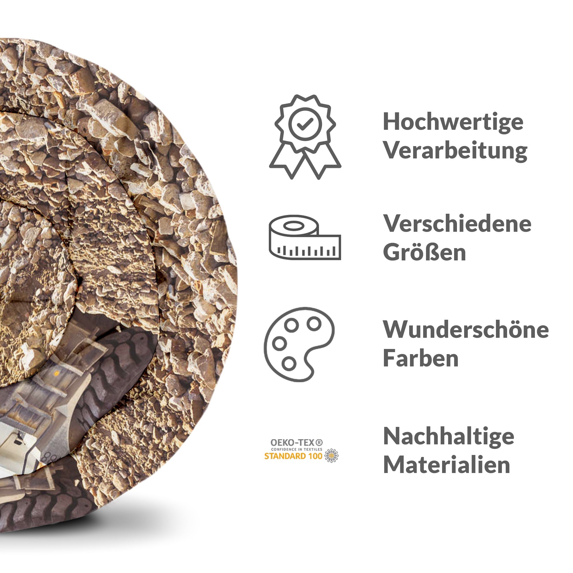 Manta terapéutica original - Funda de algodón Tractor en la montaña