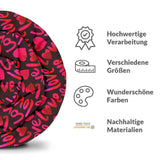 Coperta terapeutica originale - Rivestimento in cotone nero con scritta Love