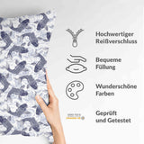 Gezondheidskussen blauwe Kois