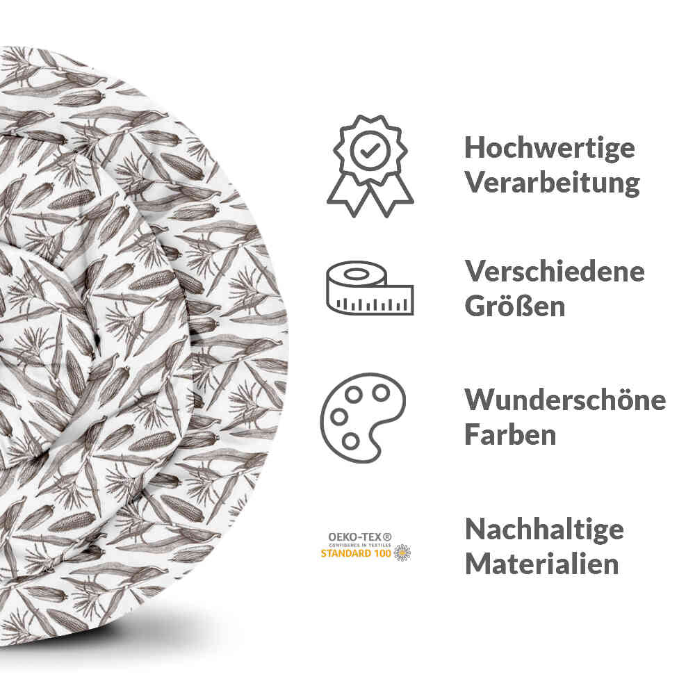 Originele therapiedeken - katoenen hoes wit met maïs