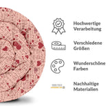 Coperta terapeutica originale - Rivestimento in cotone rosa Ti amo