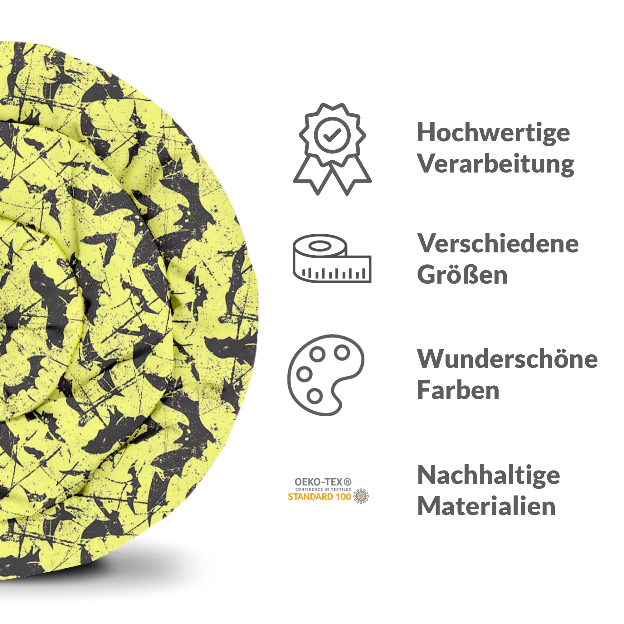 Therapy blankets bedding set yellow bat