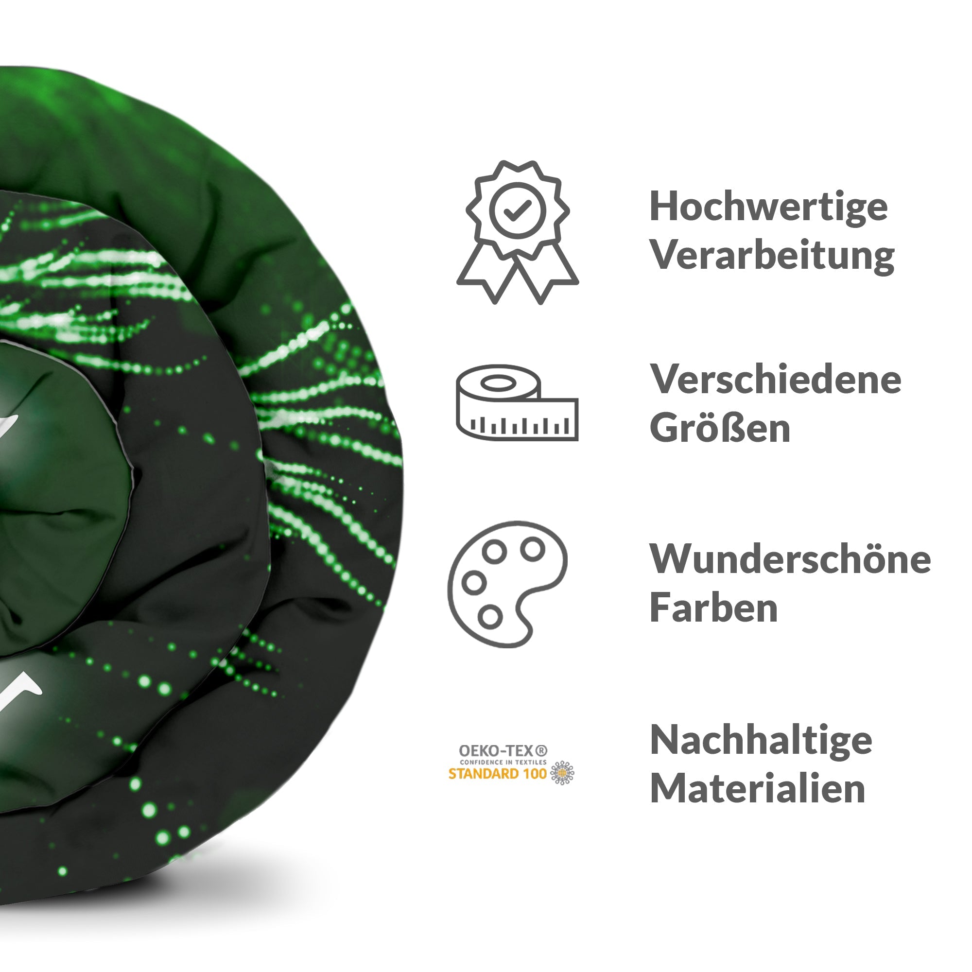 Originele therapiedeken - katoenen hoes groen The Matrix