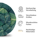 Originele therapiedeken - katoenen hoes groene bladeren