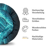 Originele therapiedeken - katoenen hoes blauw matrix