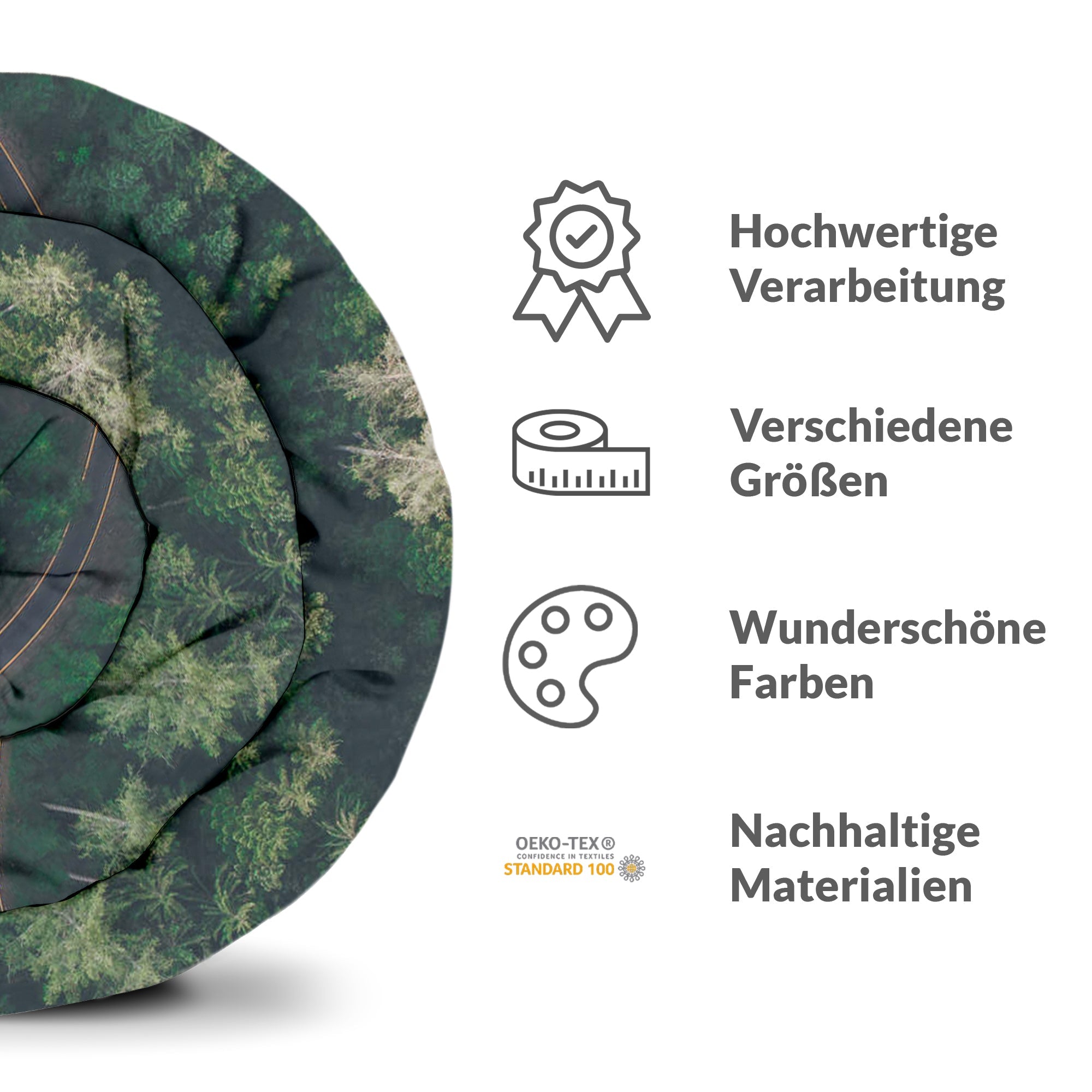 Set de ropa de cama con manta terapéutica Calle en el bosque