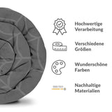 Originele therapiedeken - katoenen hoes grijs spinnenweb
