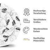 Coperta terapeutica originale - Rivestimento in cotone con automobili nere
