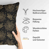Health pillow, black, Christmas star