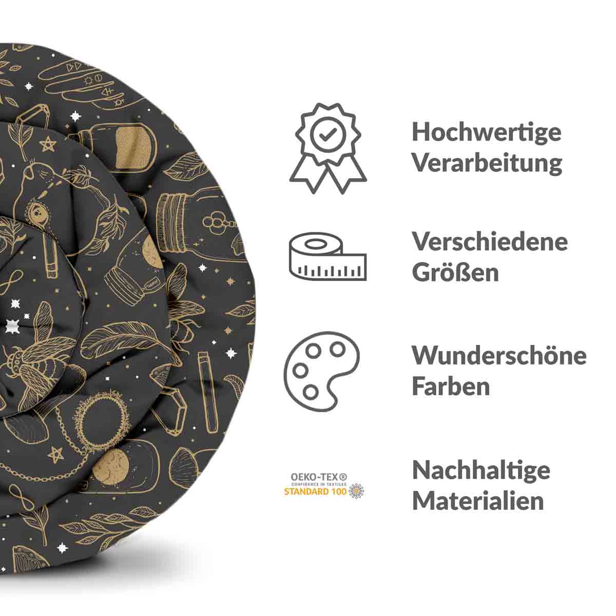 Juego de ropa de cama con manta terapéutica negro mágico