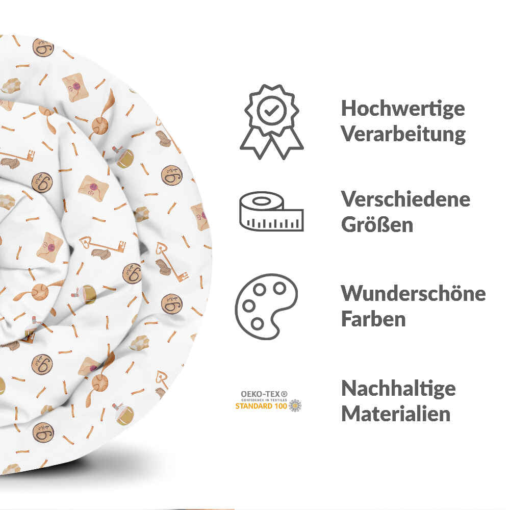 Therapy blankets bedding set white with Schnatz