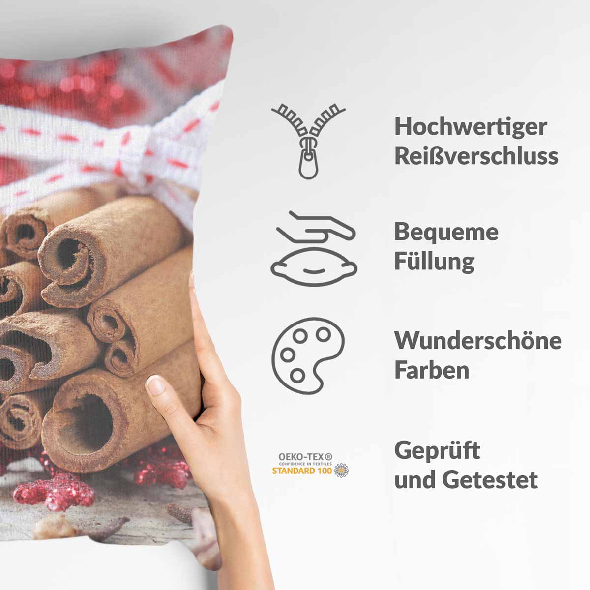 Almohada de salud con palitos de canela