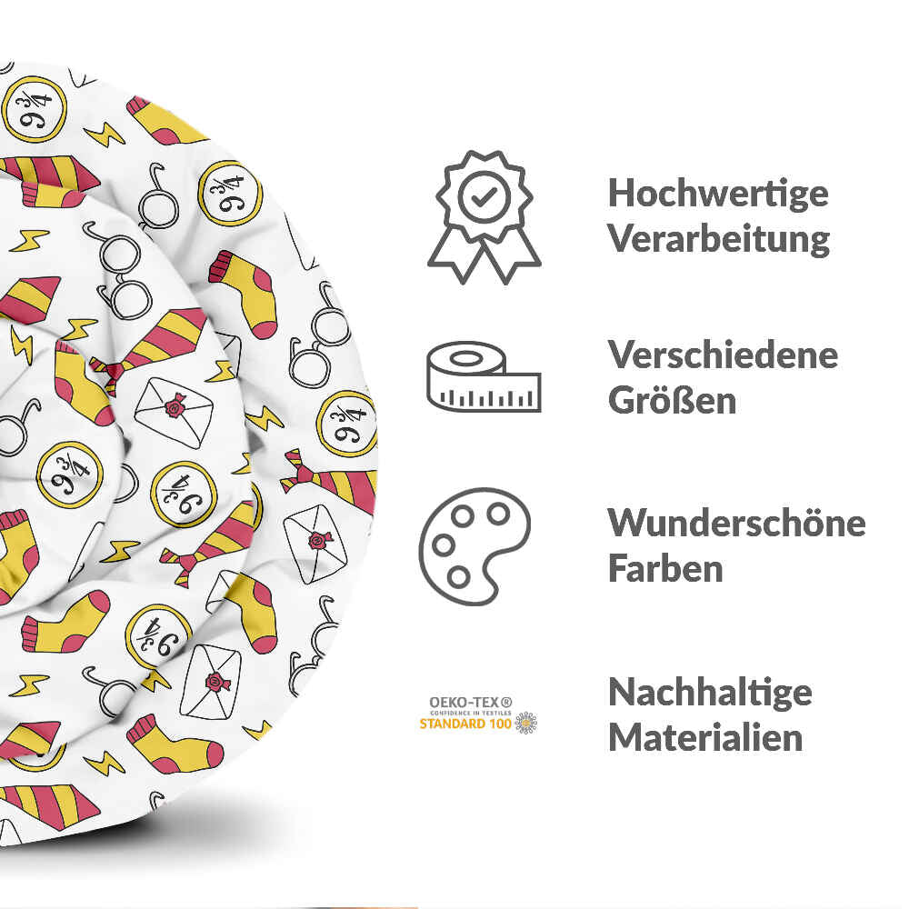 Manta terapéutica original - Funda de algodón blanca Magia Escuela