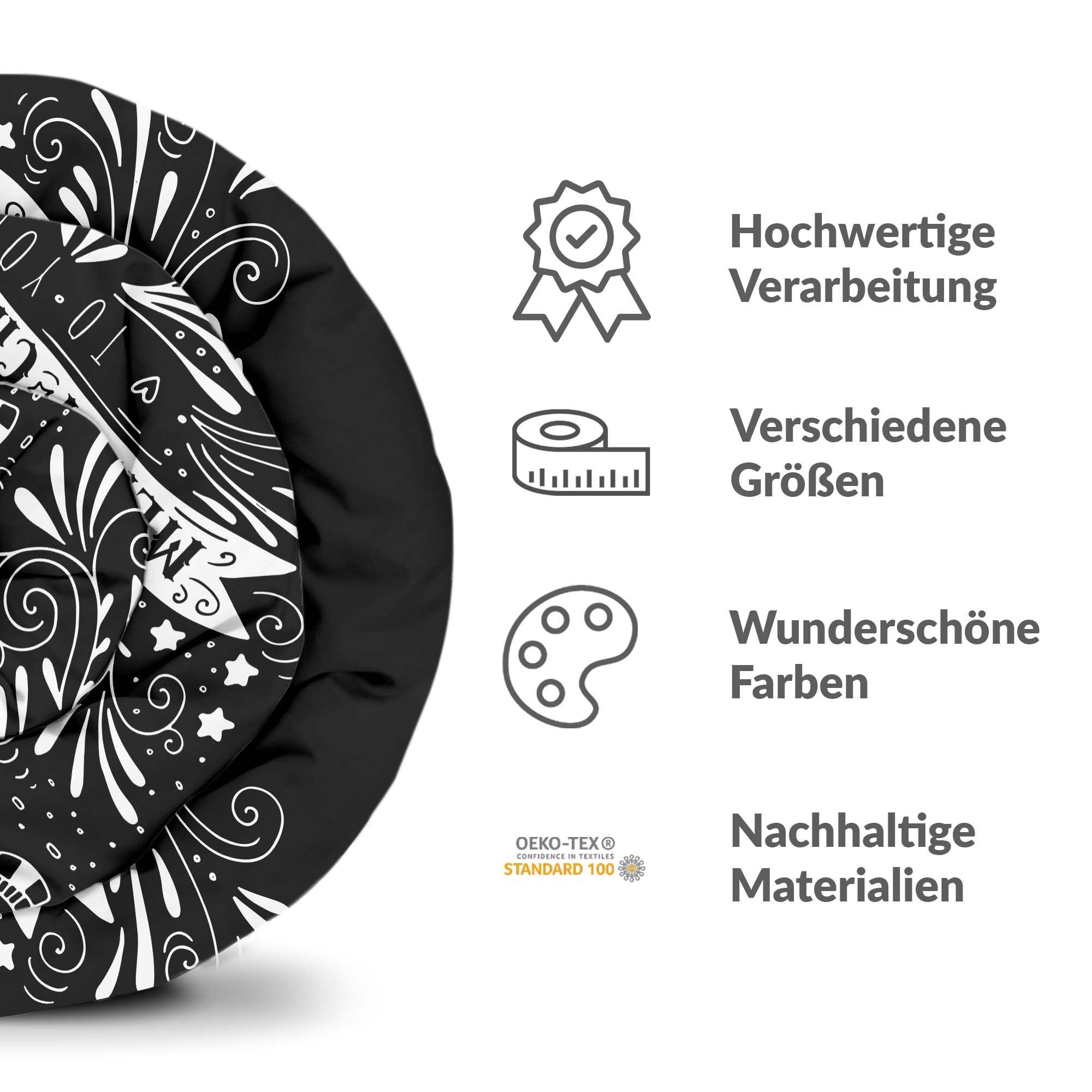 Juego de ropa de cama con manta terapéutica negro Feliz Navidad