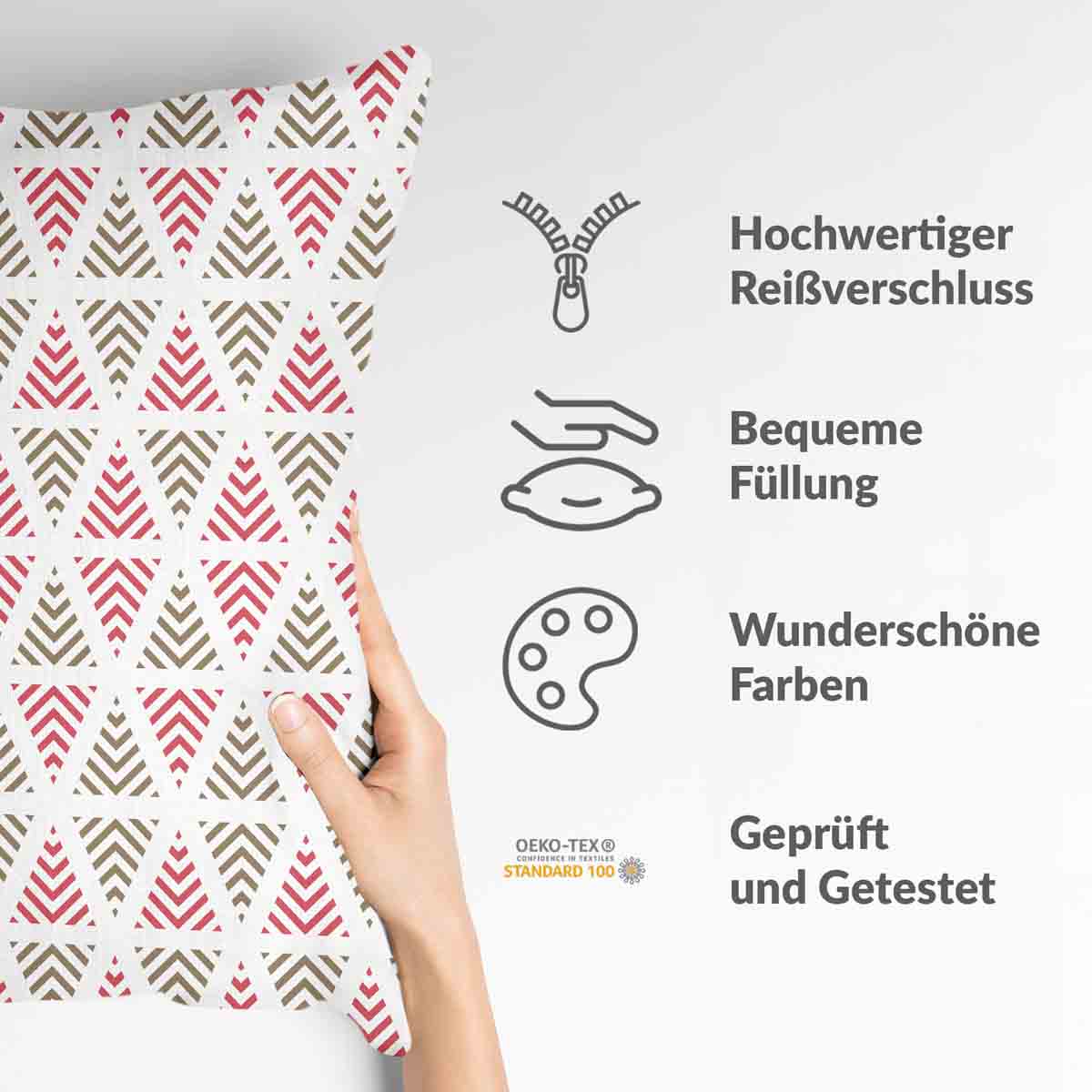 Cuscino salute triangoli natalizi