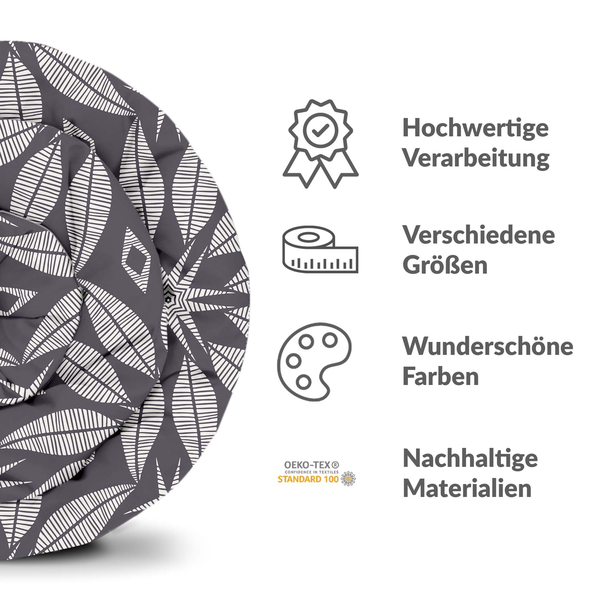 Set di biancheria da letto con coperta terapeutica e grande fiore