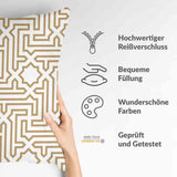 Gezondheidskussen Beige met Vormen