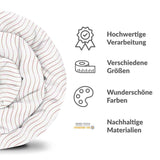 Set di biancheria da letto con coperte terapeutiche rosa a onde