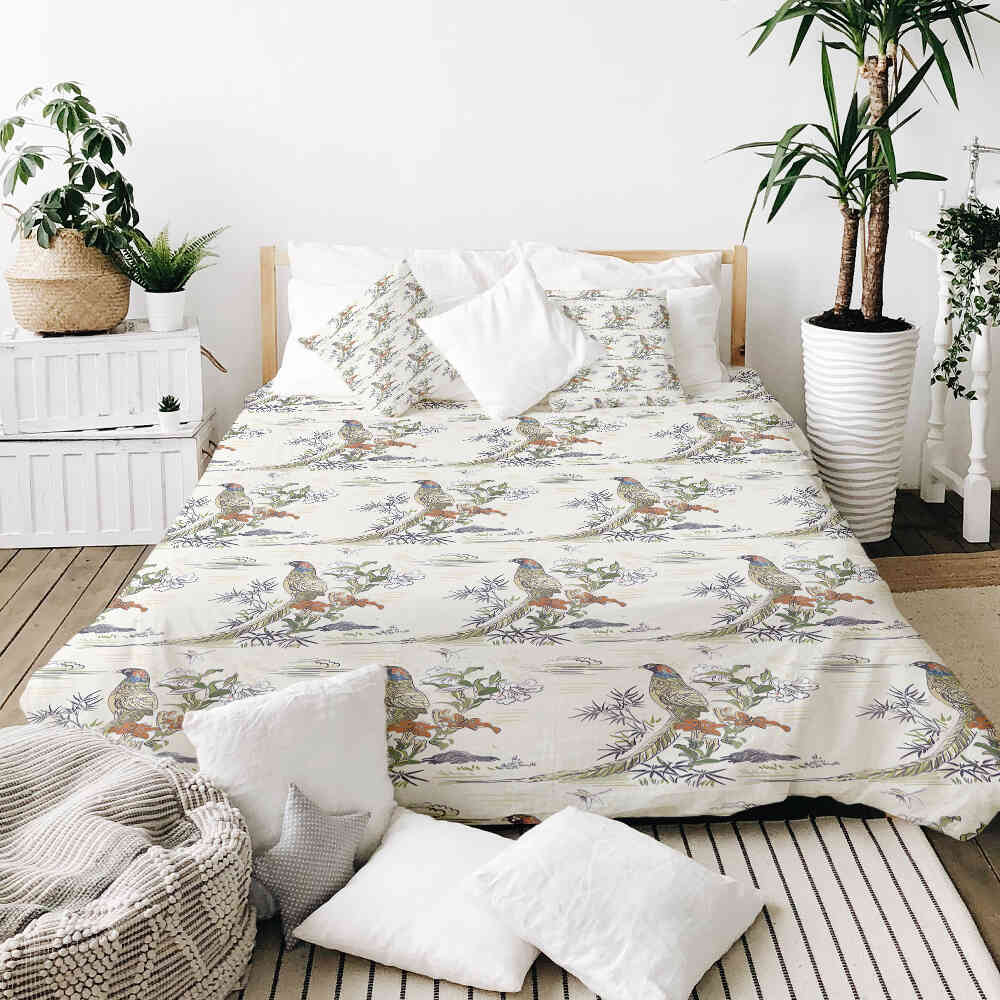 Couverture thérapeutique originale - Housse en coton Paradisier