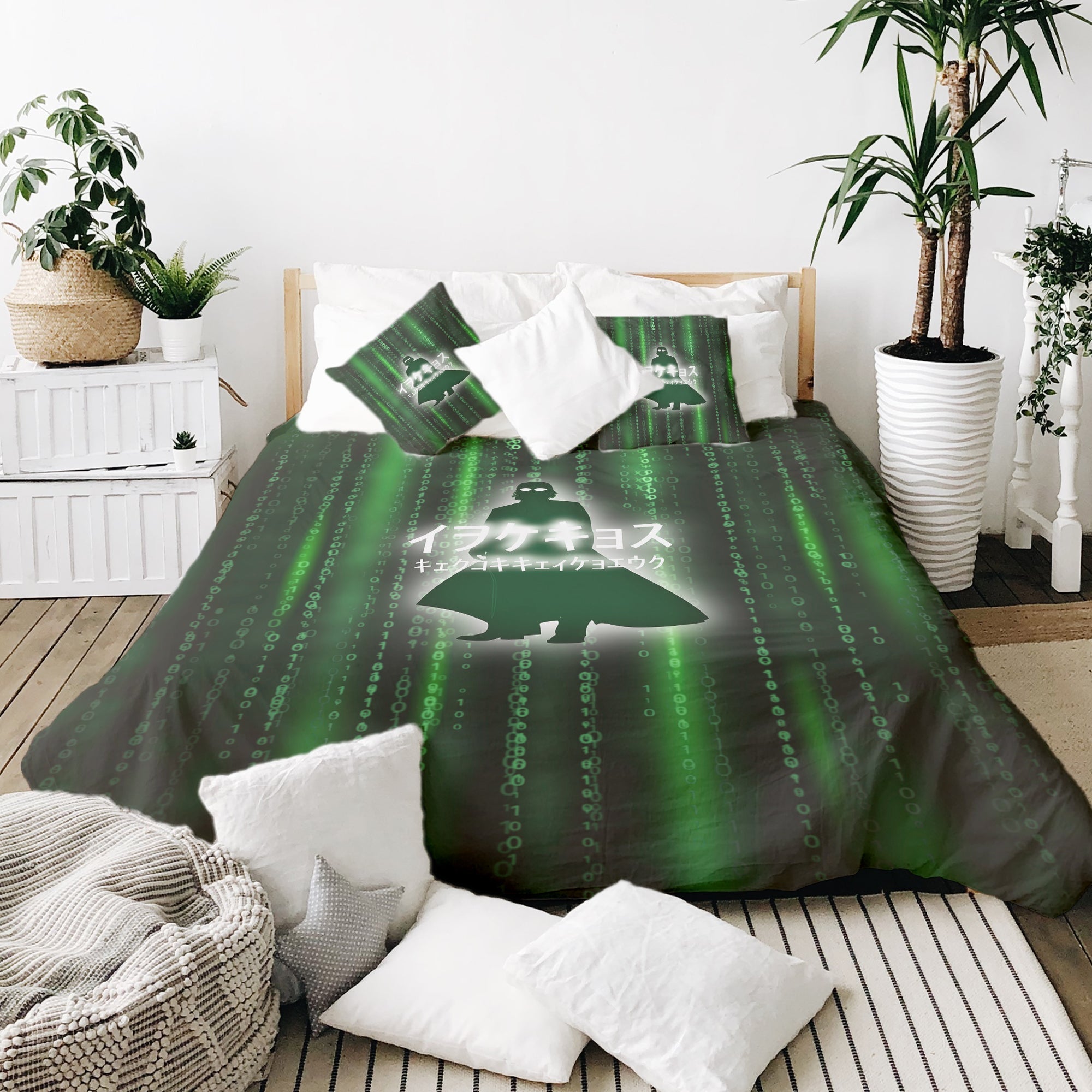 Therapy blankets bedding set green Matrix II