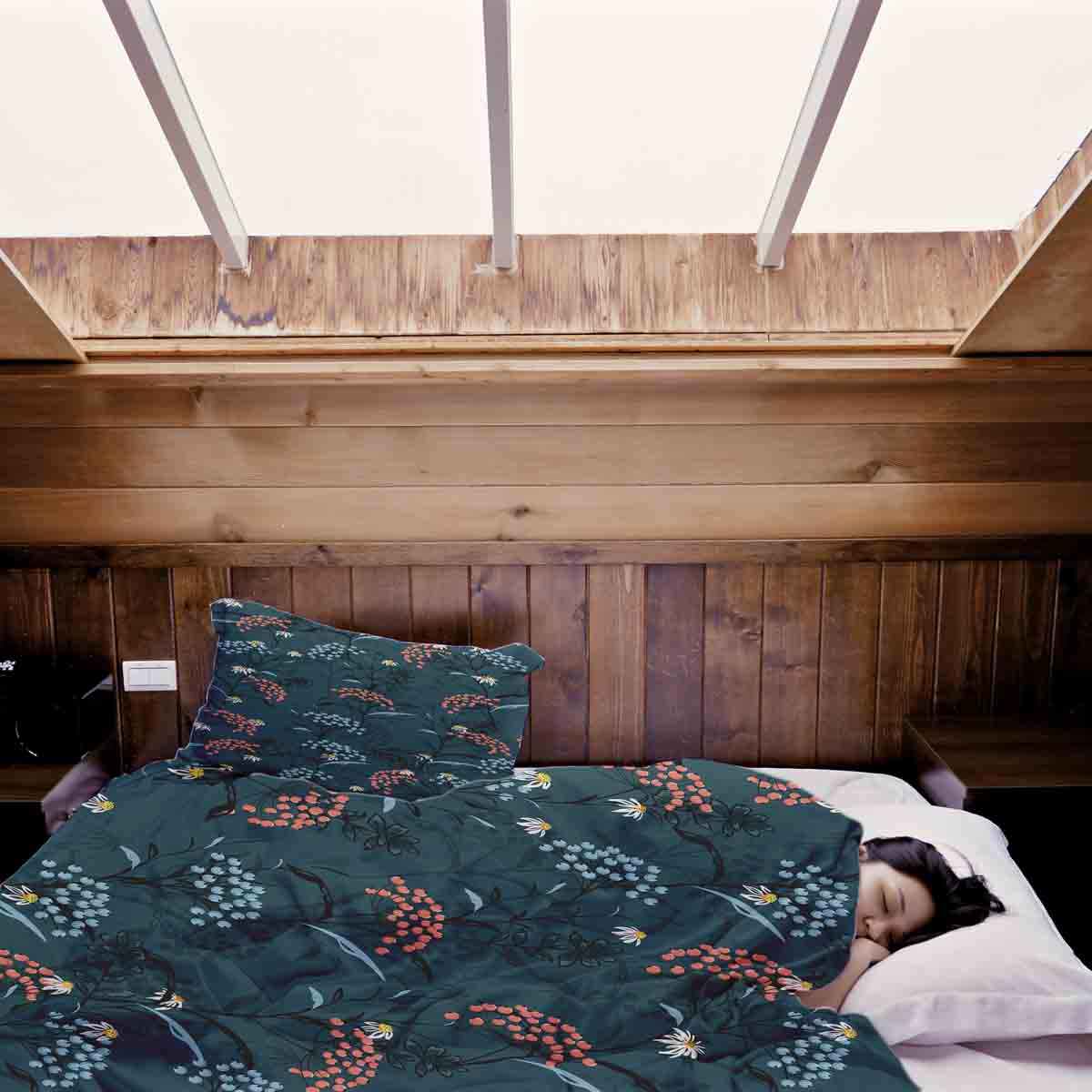 Therapy blankets bedding set spring flowers