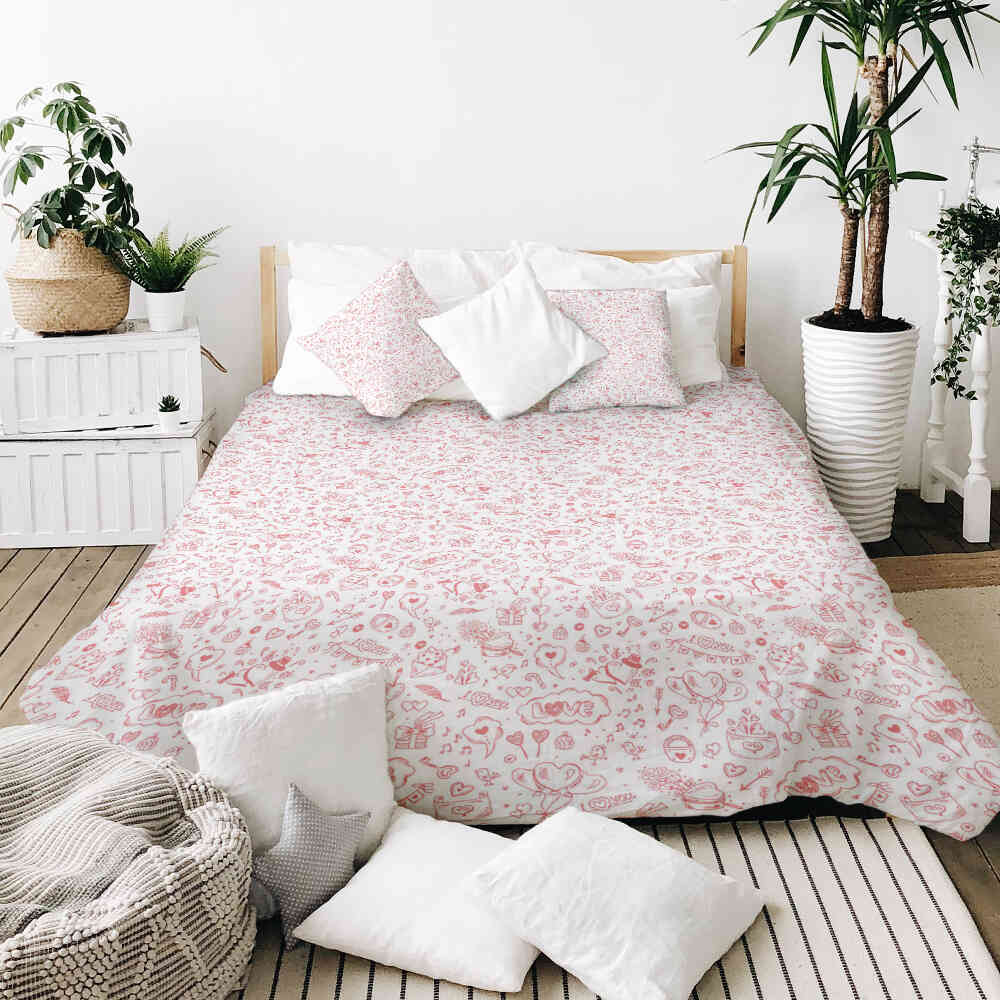 Set di biancheria da letto con coperta terapeutica Be my Valentine