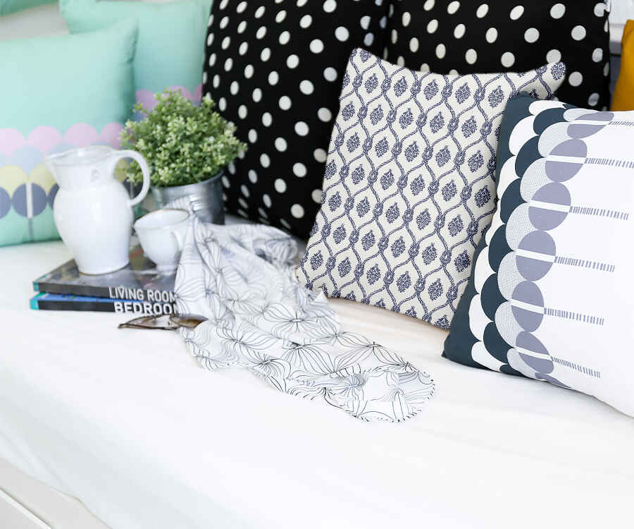 Health pillow blue sailor pattern