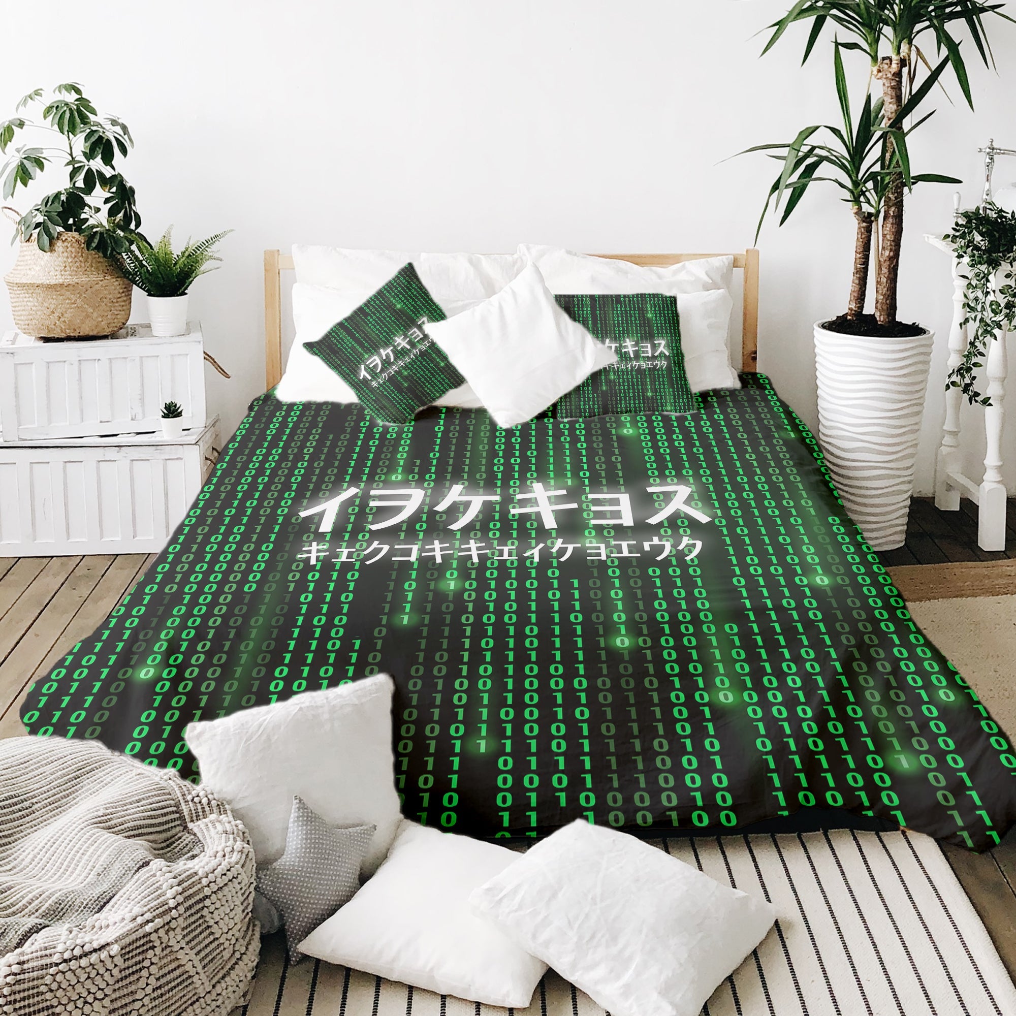 Therapy blankets bedding set green The Matrix