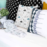 White health pillow with hedgehog