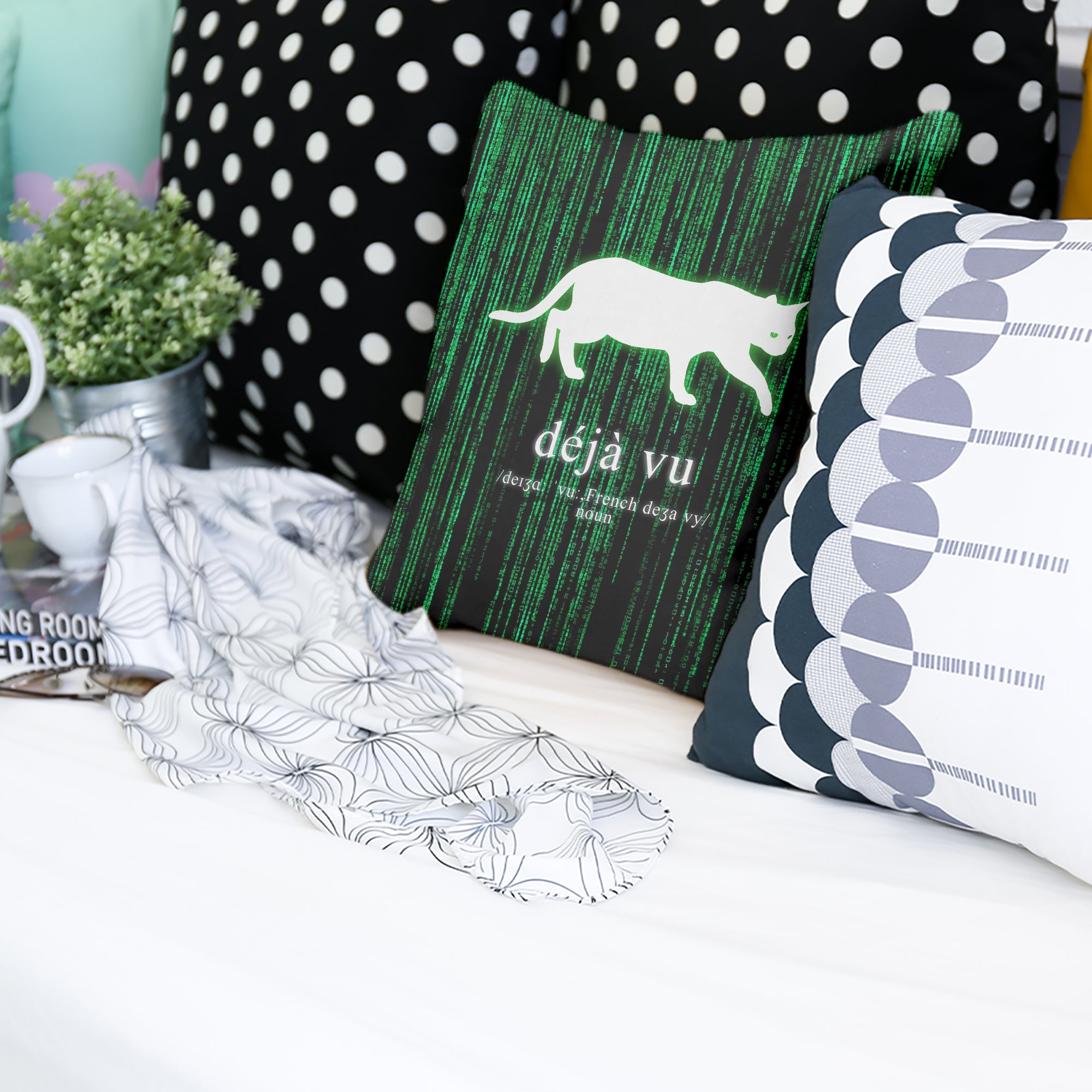 Cuscino salute verde Déjà-Vu