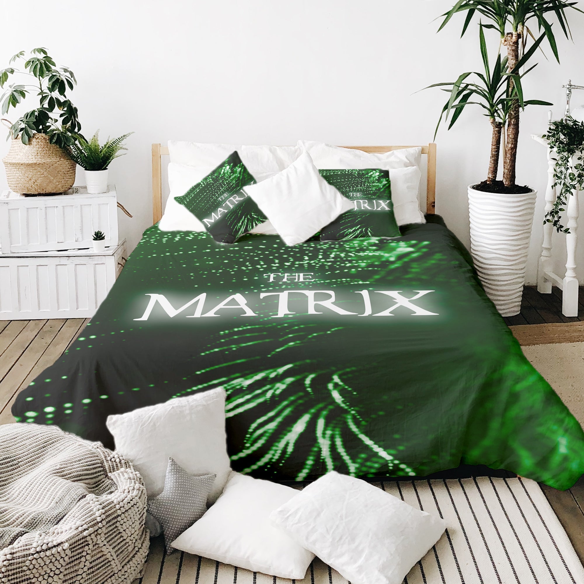 Therapy blankets bedding set green The Matrix