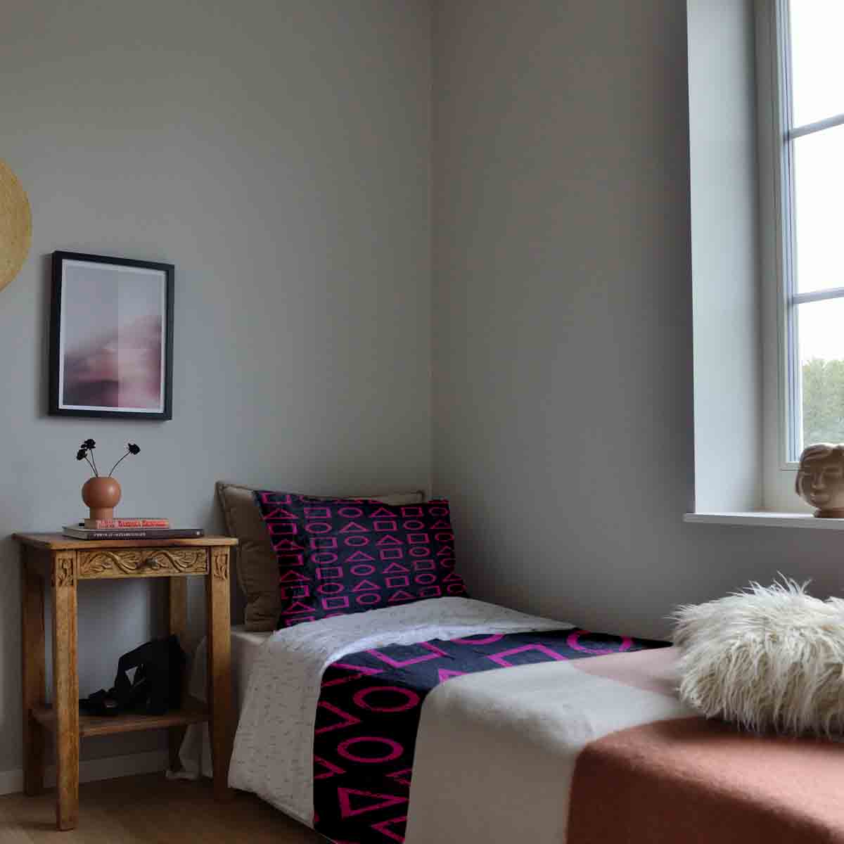 Therapy blankets bedding set Dalgona shapes