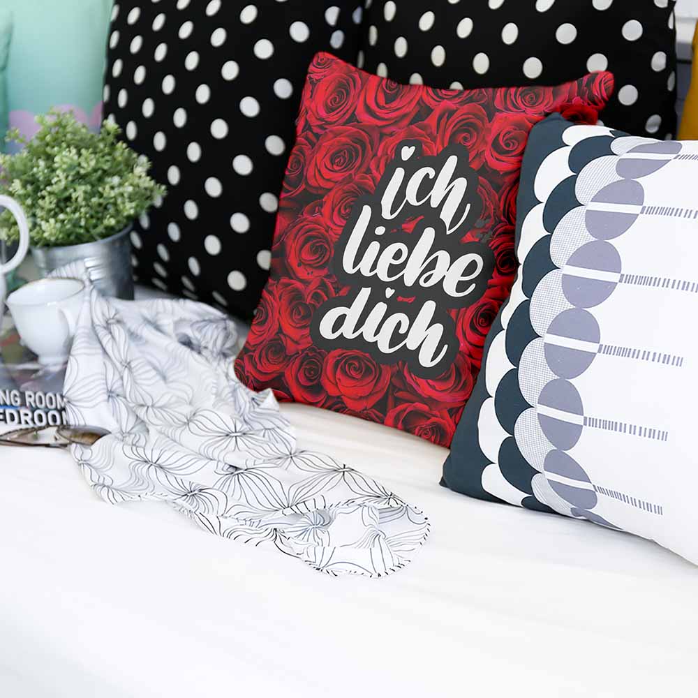 Gezondheidskussen Rozen "Ik hou van jou"