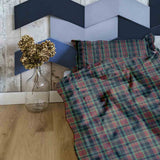 Set de ropa de cama con manta terapéutica y cuadros navideños