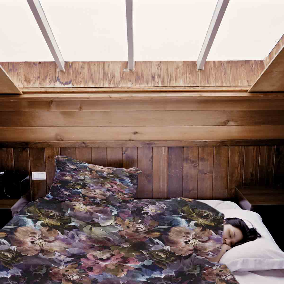 Therapy blankets bedding set flower sea