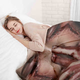 Original therapy blanket - cotton cover Halloween face