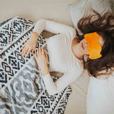 Original therapy blanket - cotton cover with black shapes