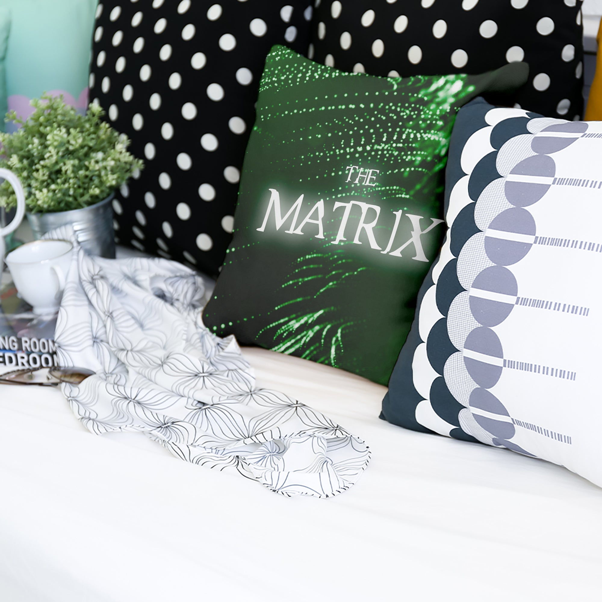 Cuscino salute verde The Matrix