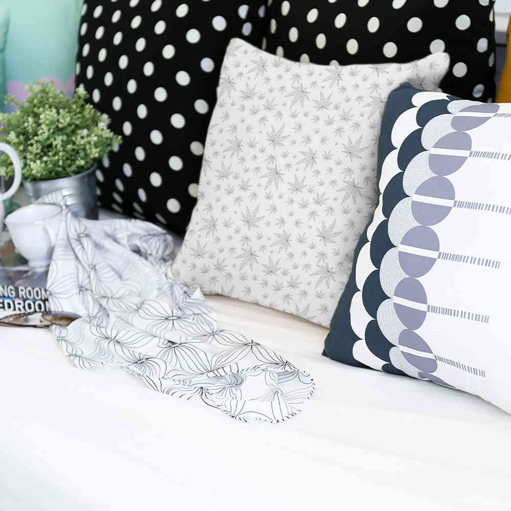 Health Pillow Gray with Ivy