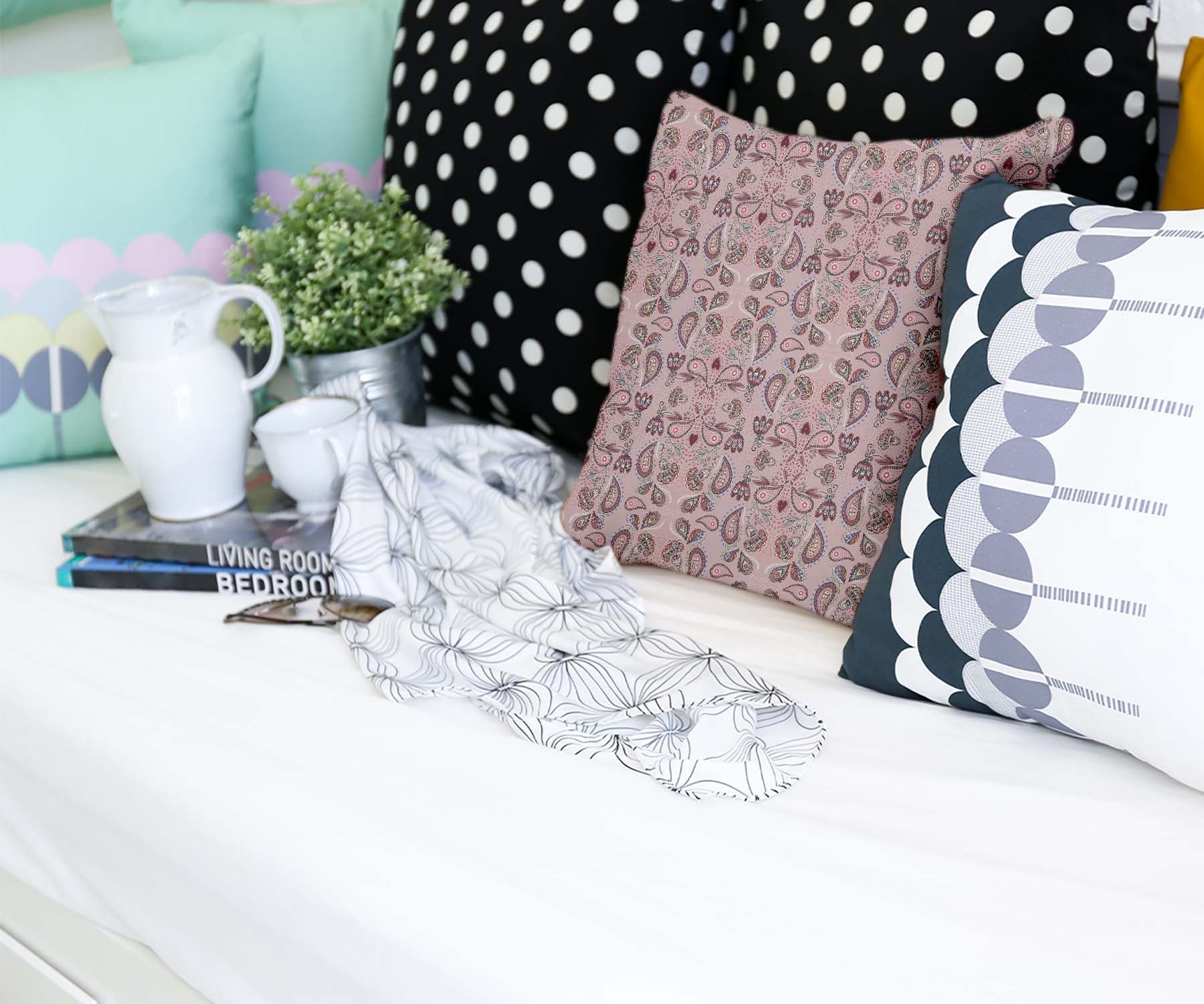 Almohada de salud Mandala rosa