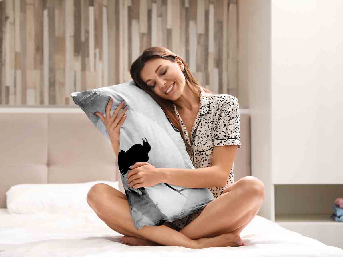 Gezondheidskussen Raaf in Maanlicht